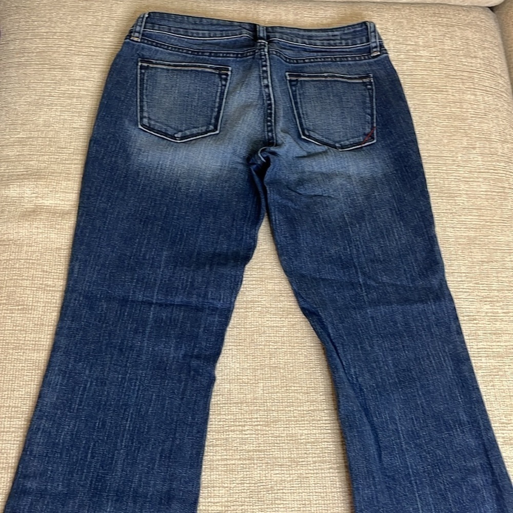 ⭐️ Banana Republic Classic Boot Cut faded Jeans- Size 6 - Picture 7 of 10